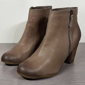 BP. 'Trolley' Ankle Bootie, Taupe Leather, Womens Size 5.5 & 7.5